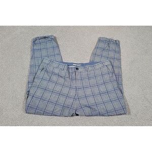 Zara Man Mens Pants Blue/White  Size 34 Dress‎ Pant cuffed pants